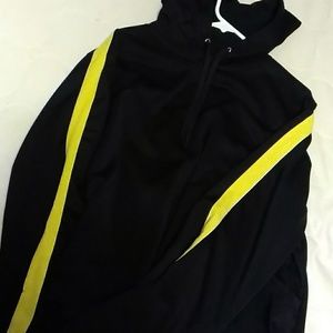 Cropped hoodie with bell sleeves